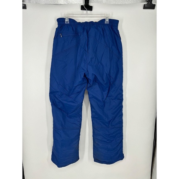 60s Vintage Eddie Bauer Blue Goose Down Insulation Puffer‎ Snow Ski Pants Large - Picture 6 of 9